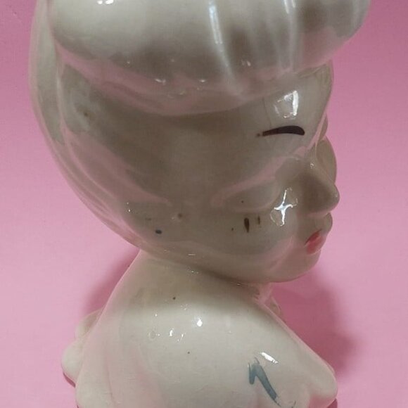 Vintage lady head vase - Picture 2 of 5